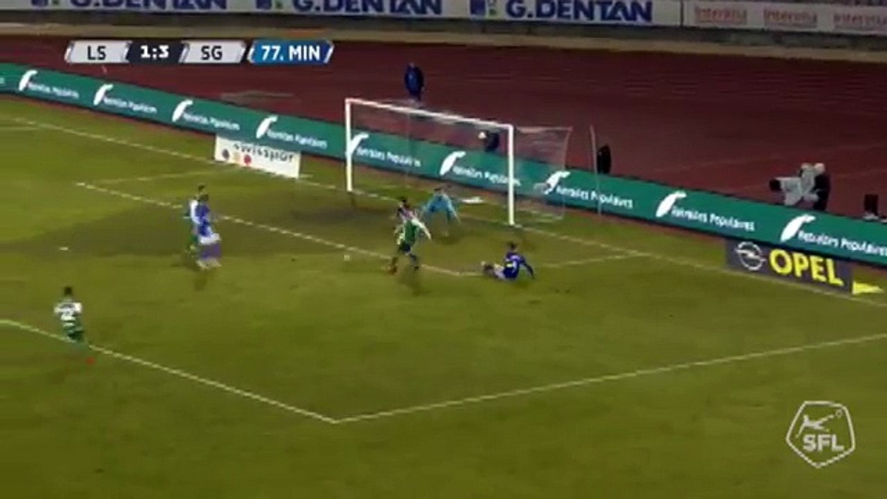 Lausanne 1:4 Sankt Gallen (Switzerland. Super League. 10 March 2018)