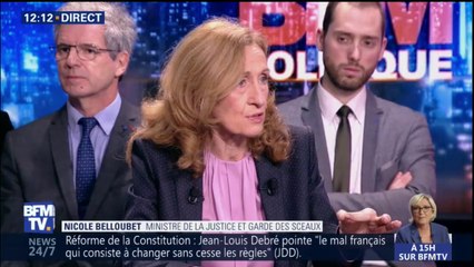 "Ce qui guide la réforme sur la question des peines, c’est l’intérêt du justiciable", dit la ministre de la Justice