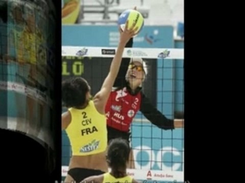 Beach volley equipe france A' Europe cev FFVB KARIM LEVY