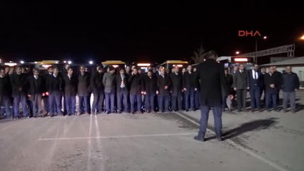 Malatya Toplu Taşıma Araçlarıyla Ay- Yıldız Koreografisi