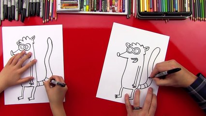 How To Draw Rigby From Regular Show