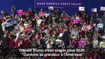Trump a son slogan pour 2020: 
