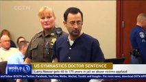Former US Olympic gymnastics doctor Larry Nassar gets 40 to 175 years in jail