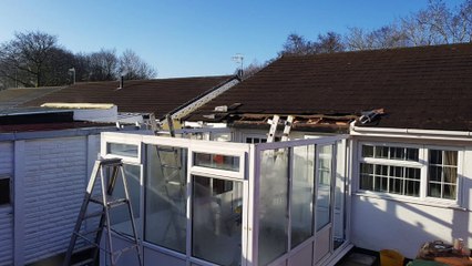 NEW GLASS CONSERVATORY ROOF SUPPLIED & INSTALLED IN CAERPHILLY SOUTH WALES