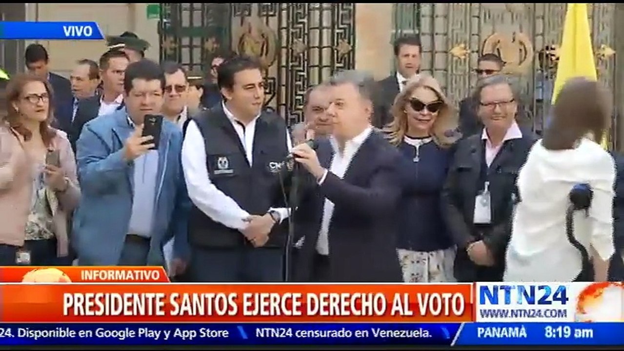 "Es la primera vez en más de medio siglo en que las FARC en lugar de estar saboteando las elecciones, está participando en las elecciones”: presidente de Colombia