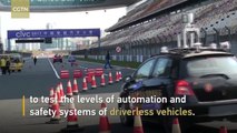 Self-driving vehicles tested on Formula One racing tracks in Shanghai competition