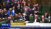 British lawmakers deal blow to Theresa May's Brexit plans