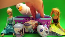 Opening Disney Frozen Surprise Egg Basket! Eggs Filled With Toys, Candy, and Fun!