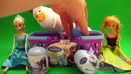 Opening Disney Frozen Surprise Egg Basket! Eggs Filled With Toys, Candy, and Fun!