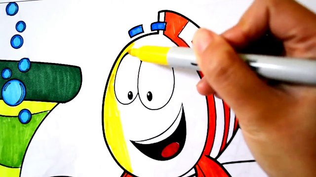 Disney Jr Nickelodeon Bubble Guppies Kids Cartoons Coloring Book Pages Fun Art for kids to Learn