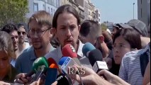 Mensaje de Pablo Iglesias despues de los atentados de Barcelona