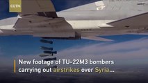 Russian Defense Ministry released footage of the airstrike that killed at least 25 people in  Syria