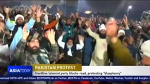 Hardline Islamist party blocks road, protesting 