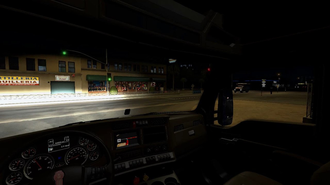 American Truck Simulator - Uma entrega de Materiais de Escritório para San Diego - Oxnard