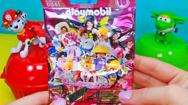 Super Wings Patrulha Canina Brinquedos Copos Surpresas Aprendendo Cores Ingles Portugues