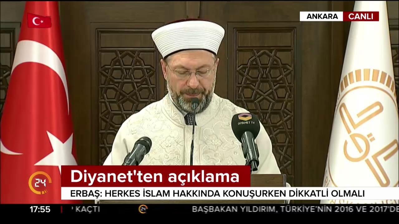 Diyanet İşleri Başkanı konuşuyor