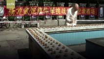 New world record for smashing walnuts with bare hands set in China