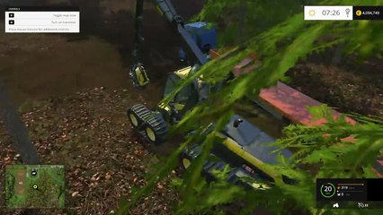 Farming Simulator 15 - Wood Cutting - Harvester PONSSE Scorpion King