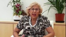 Manuela Carmena de parte de todos los madrileños envia mensaje de solidaridad y cariño a Barcelona