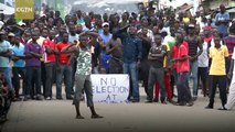 Kenyans protest on new presidential election day