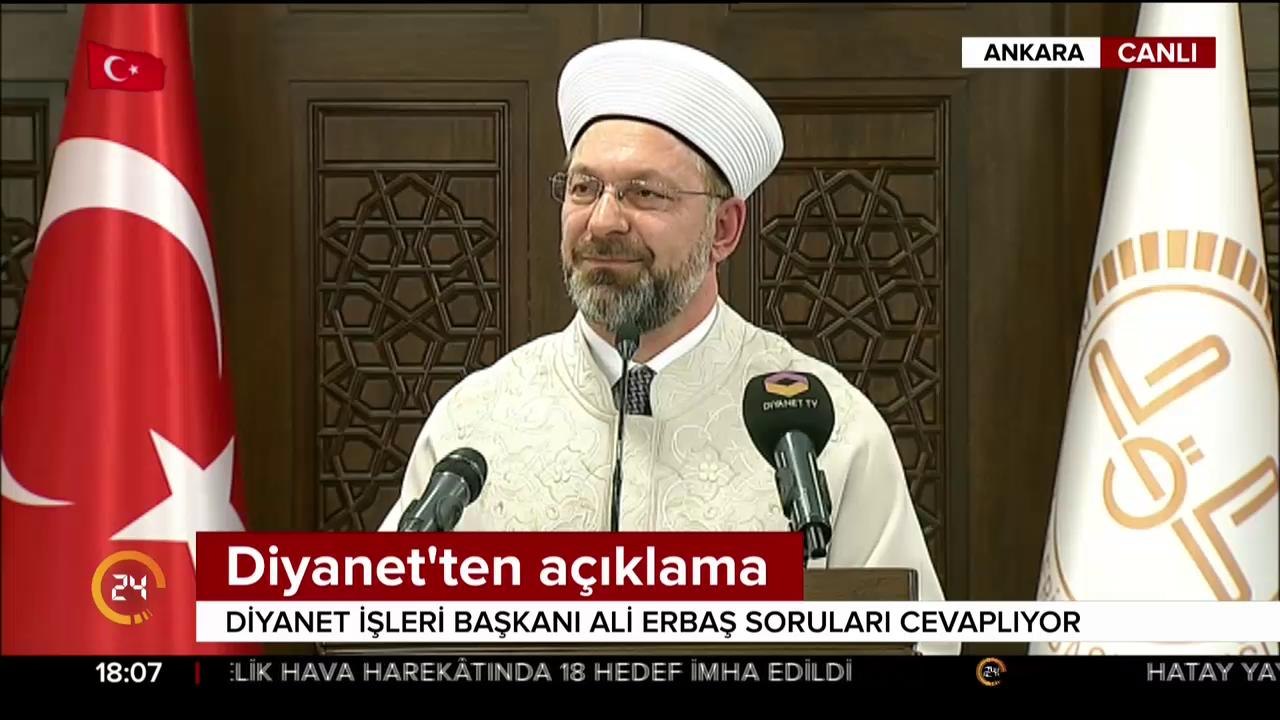 Diyanet İşleri Başkanı konuşuyor