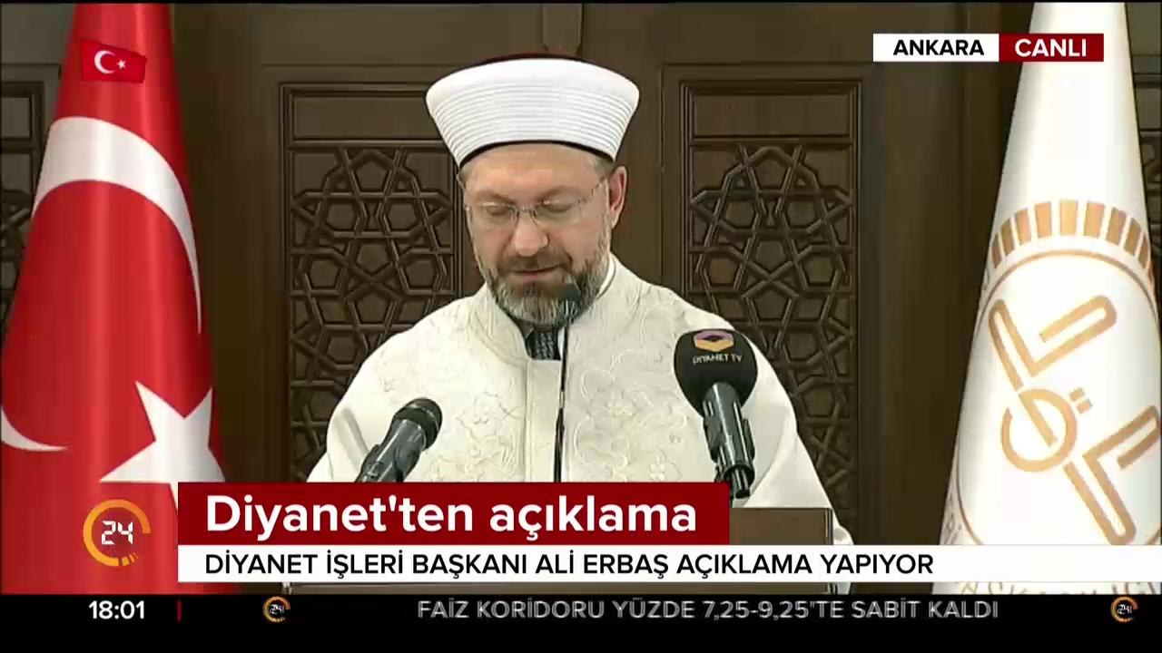 Diyanet İşleri Başkanı konuşuyor