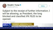 Trump to allow secret files of Kennedy assassination released to public