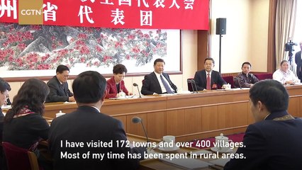 Xi Jinping talks to delegates about why they should visit villages and rural areas