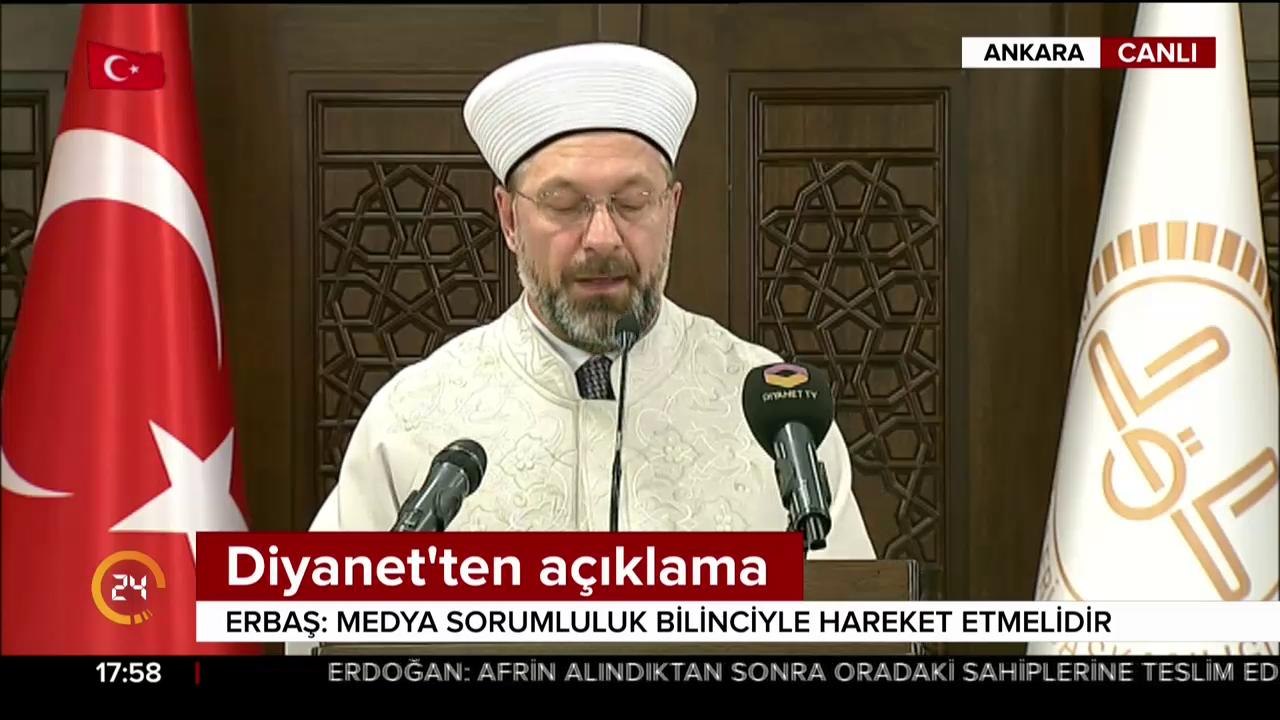 Diyanet İşleri Başkanı konuştu
