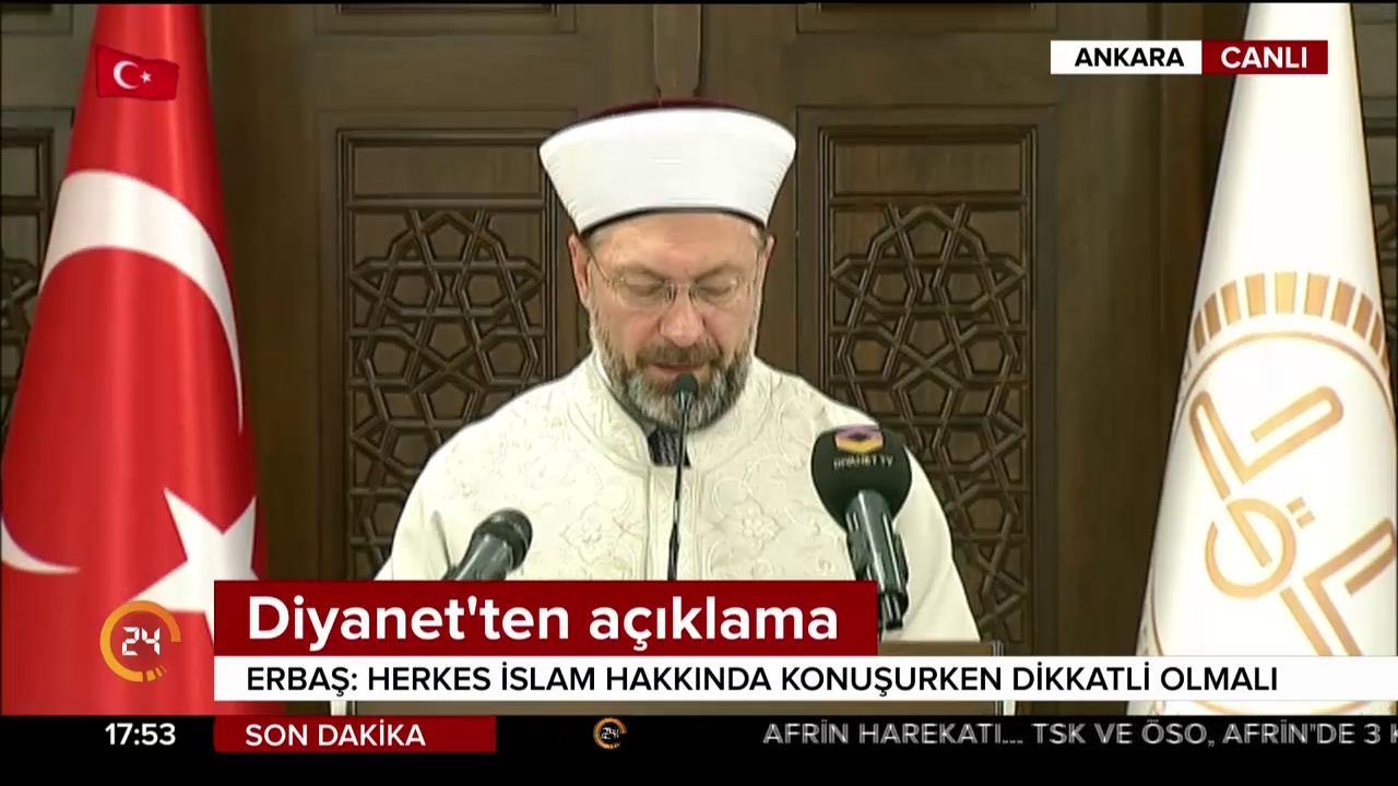 Diyanet İşleri Başkanı konuştu