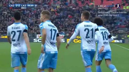 Ciro Immobile Goal - Cagliari 2-2 Lazio 11-03-2018