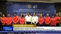 Chinese table tennis players visit US, 45 years after Ping-Pong Diplomacy