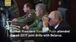 Putin observes Zapad-2017 joint military exercises with Belarus