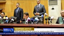 Egyptian court upholds 25-year life sentence for ousted president Morsi
