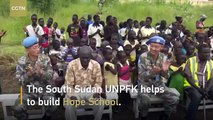 Chinese peacekeepers helped in school reconstruction in South Sudan