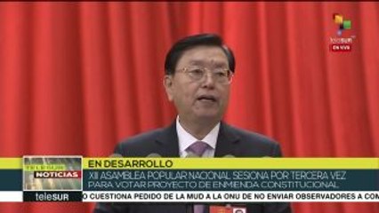 Parlamento chino debate reforma constitucional a favor del presidente
