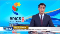 Egyptian President Abdel Fattah el-Sisi arrives in Xiamen for 2017 BRICS Summit