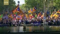 'Not afraid': Thousands demonstrate in Barcelona against terrorism