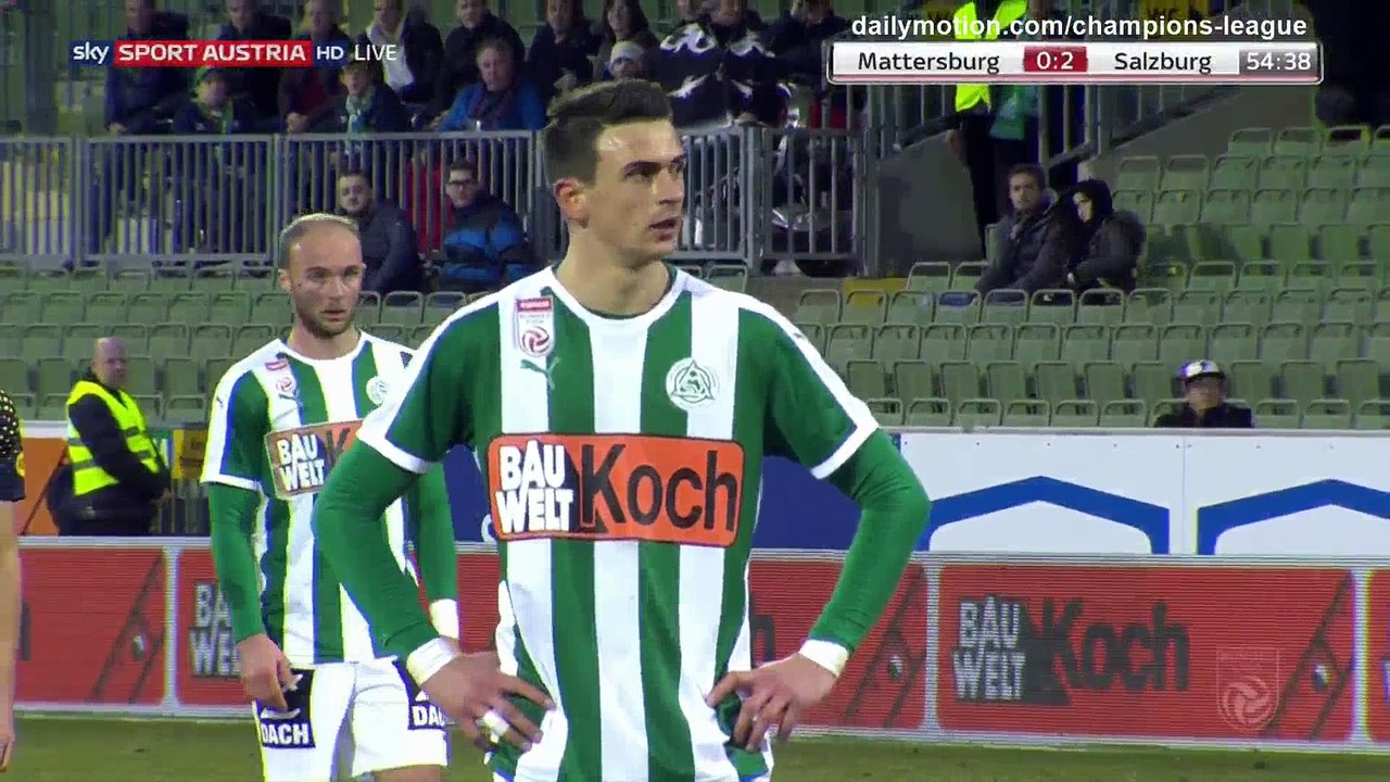 Smail Prevljak penalty Goal HD - Mattersburg 1 - 2 Salzburg - 11.03.2018 (Full Replay)