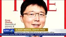 Chinese researcher to share $500,000 with four others for pioneering work on gene editing
