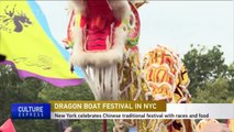 Chinese dragon boats bring fun to New Yorkers