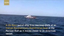 US Navy ship fires warning shots at Iranian boat in northern Persian Gulf