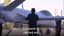 China’s first batch of unmanned aerial vehicles conducts live-fire drills