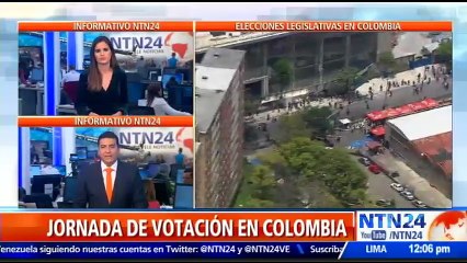 Avanza la jornada electoral en Colombia en la que se eligen los nuevos miembros del Congreso