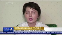 Returned DPRK defector blasts life in South Korea