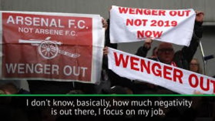 'Arsenal negativity is like the rain' - Wenger on recent criticism