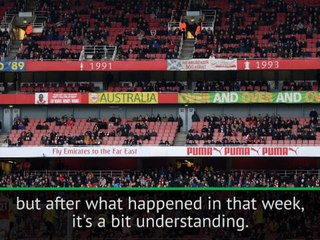 Wenger 'worried' about empty seats at the Emirates