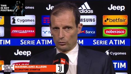 ALLEGRI post JUVENTUS-UDINESE 2-0"Il rigore doveva calciarlo Dybala ma va bene così"