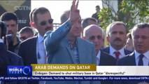 Turkish president calls demand to close Qatar military base ‘disrespectful’