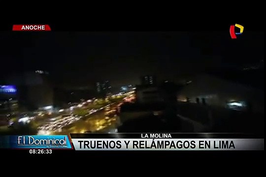 La Molina: Truenos y relámpagos sorprendieron la capital